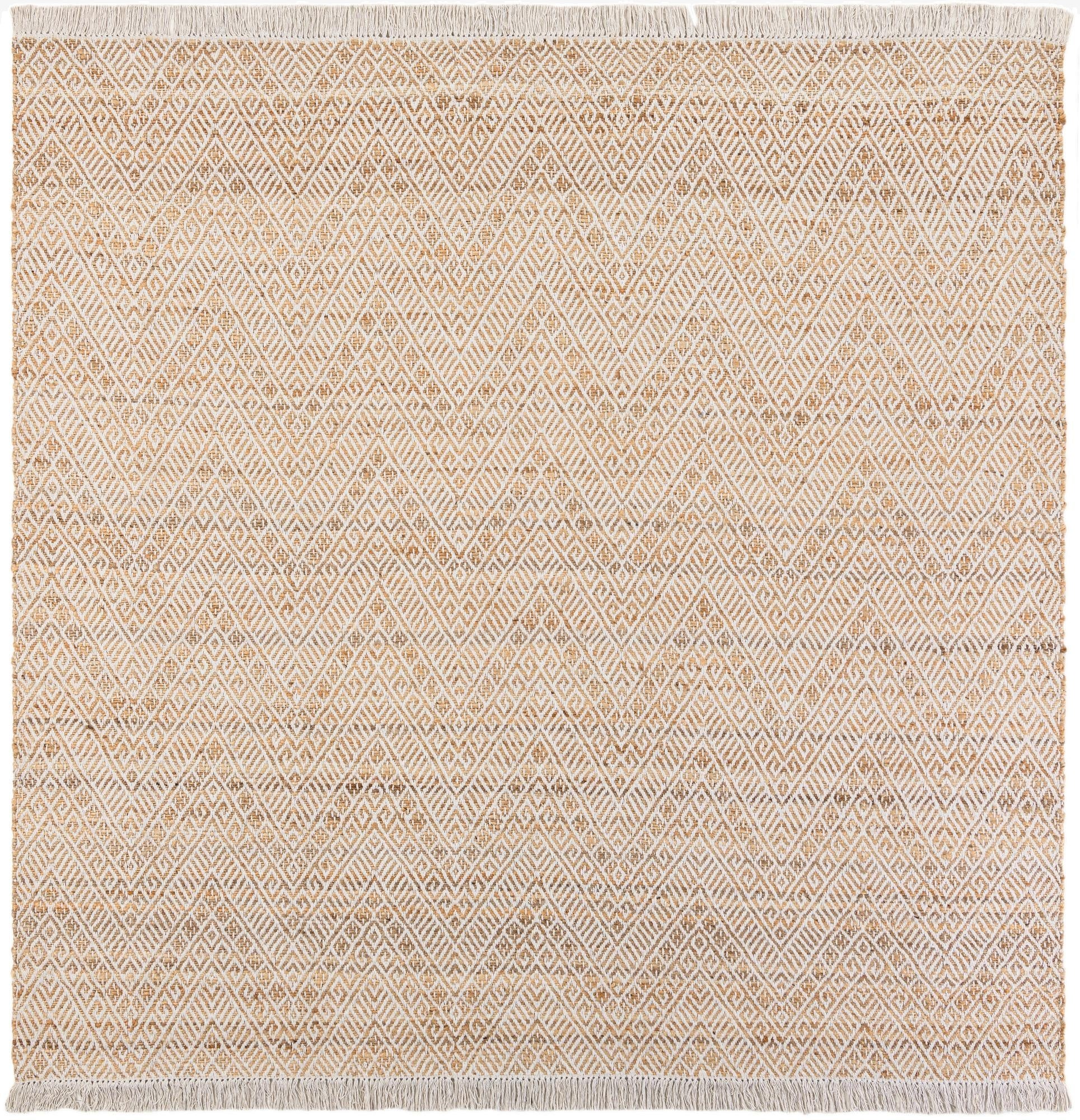  7' 10 x 7' 10  Hand Braided Jute Square Rug