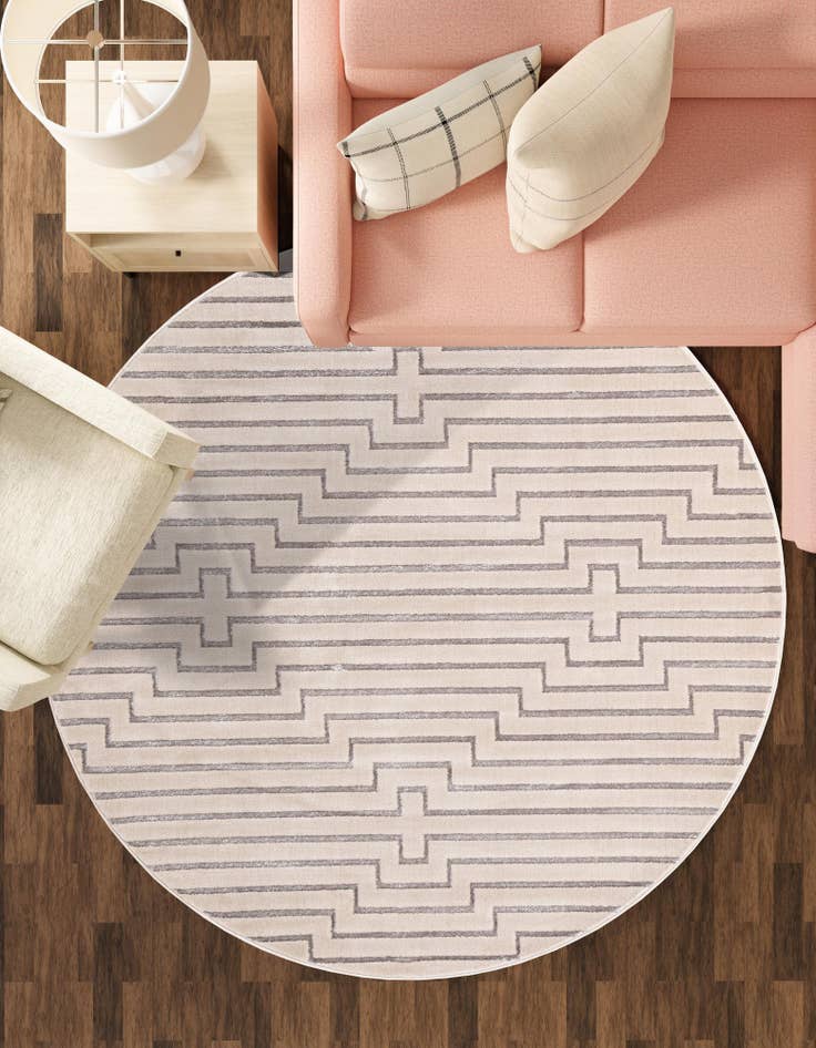 Detail image of  10' x 10' Vogue Geo Round Rug