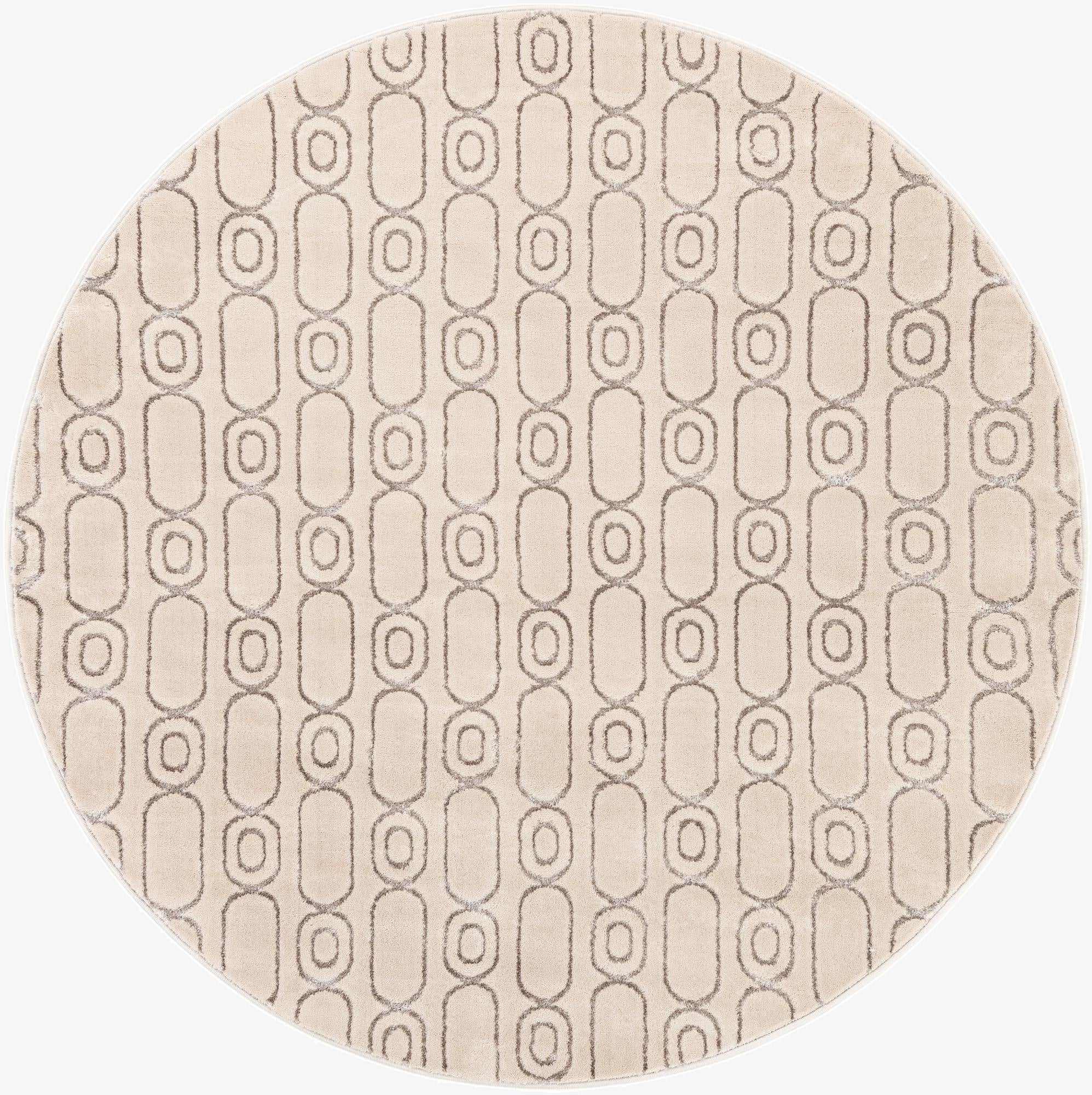 6' x 6' Vogue Geo Round Rug