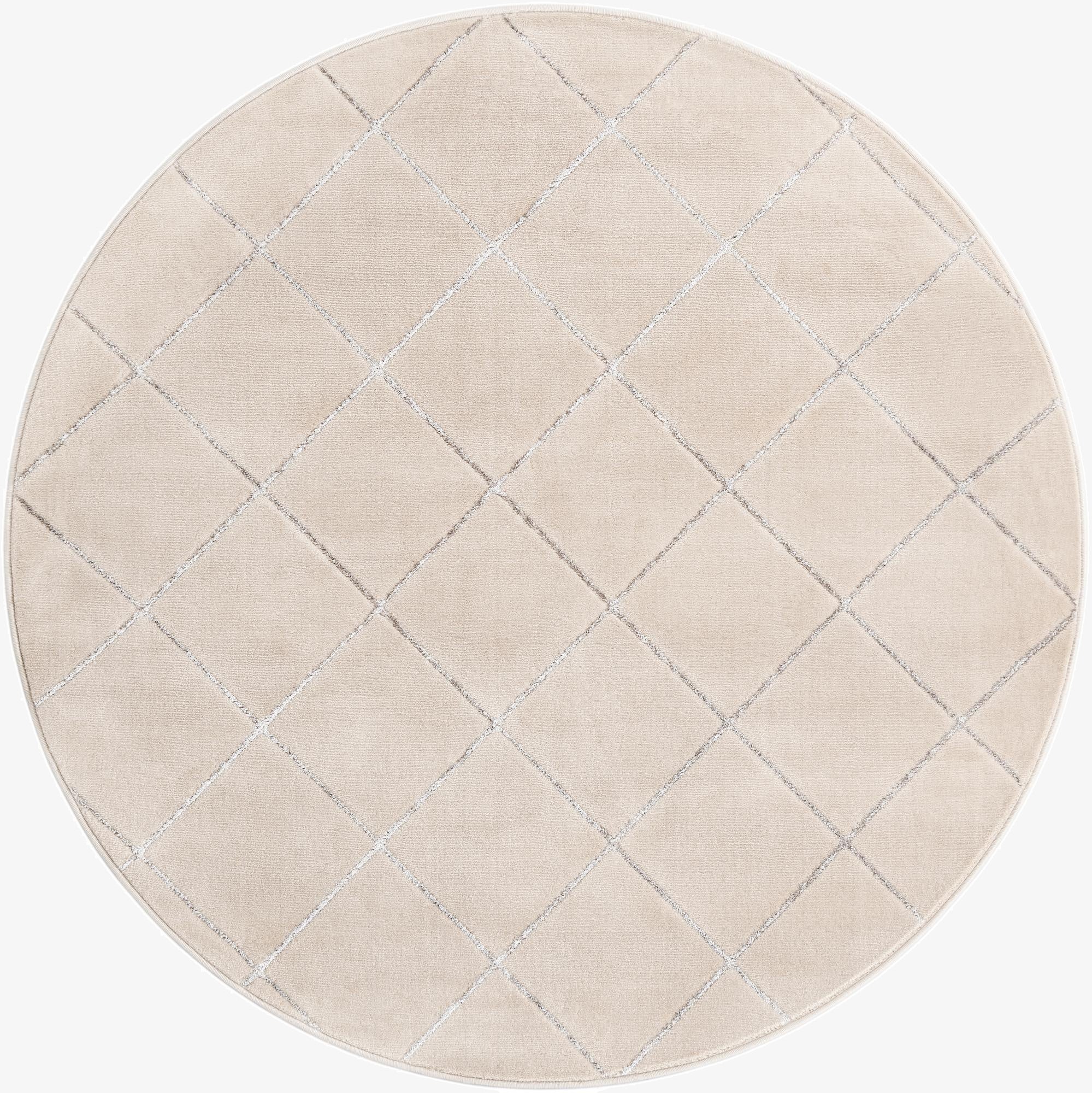  6' x 6' Vogue Geo Round Rug