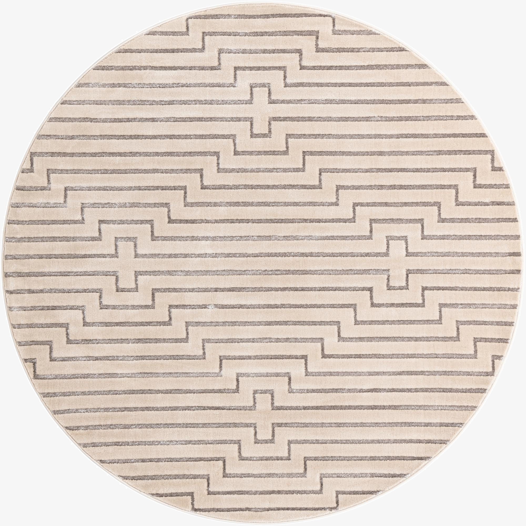  7' 10 x 7' 10 Vogue Geo Round Rug