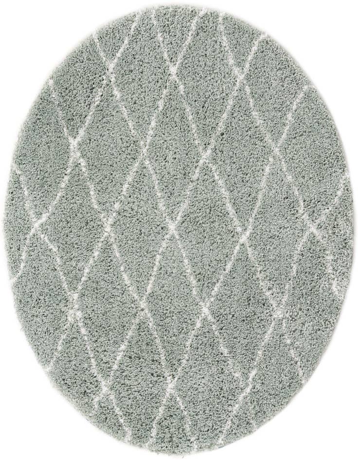 Detail image of  5' 3 x 5' 3 Moroccan Shag Round Rug