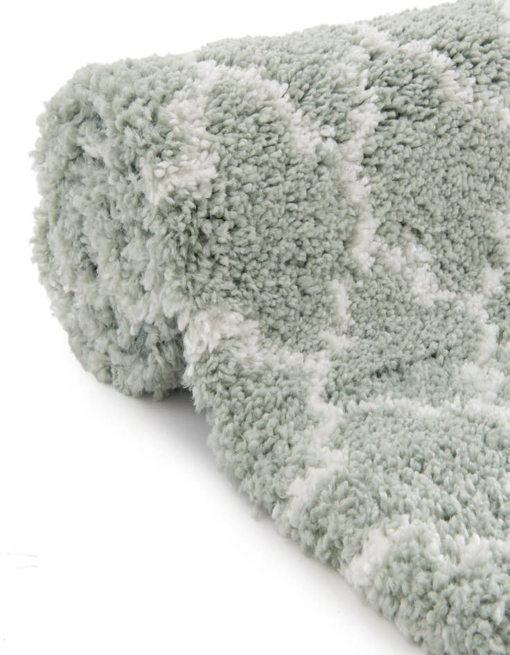 Detail image of  5' 3 x 5' 3 Moroccan Shag Round Rug