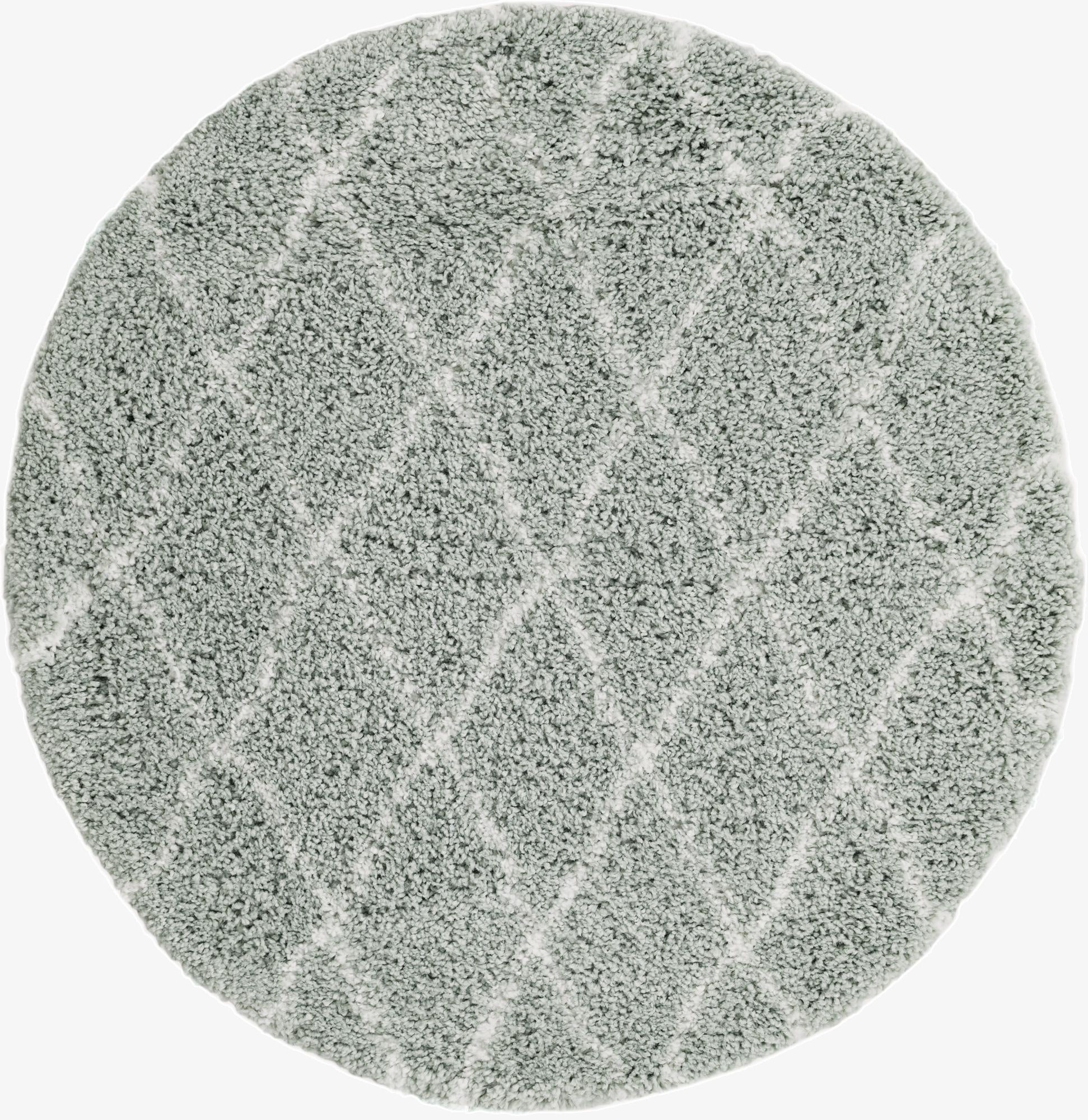  4' x 4' Moroccan Shag Round Rug