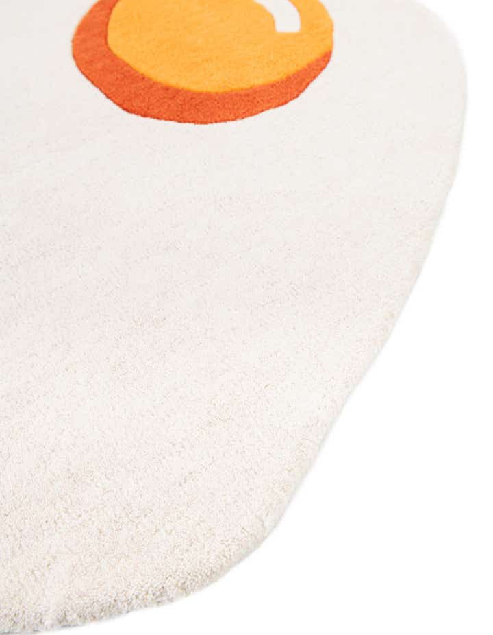 White 2' x 2' Playtime Kids Wool Freeform Rug | Rugs.com