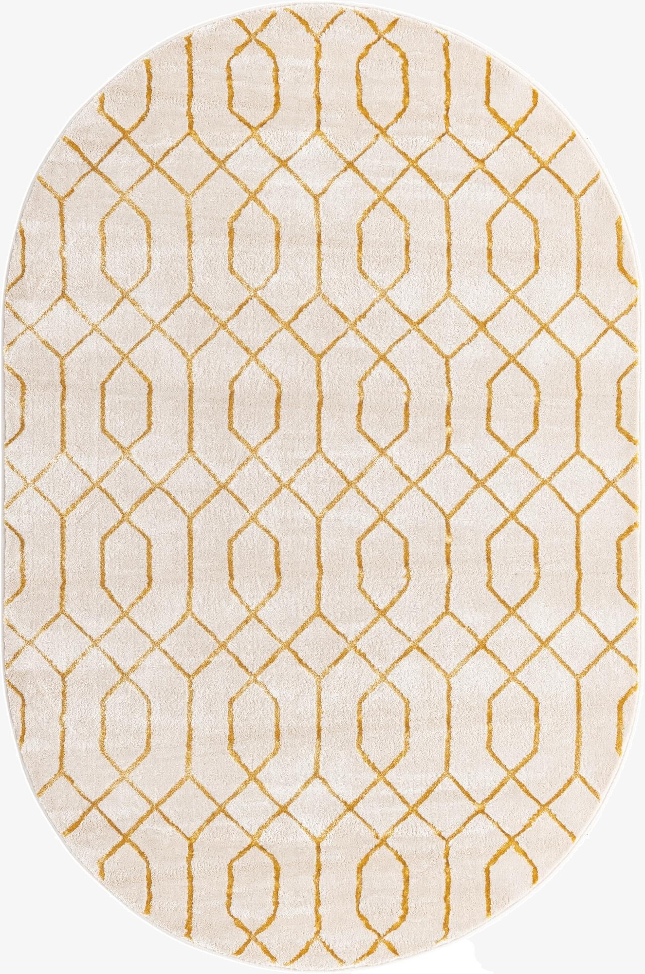  5' 3 x 8'  Marilyn Monroe&trade; Glam Trellis Oval Rug