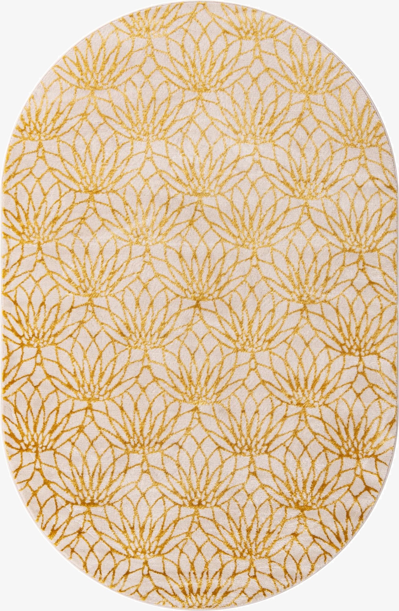  5' 3 x 8'  Marilyn Monroe&trade; Glam Dahlia Oval Rug