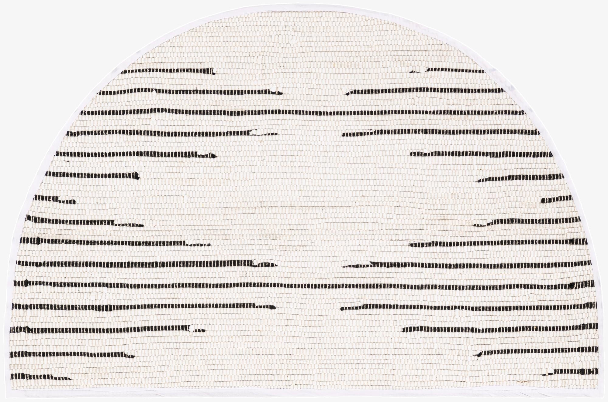  2' 2 x 3' 7  Hand Woven Chindi Cotton Hearth Rug