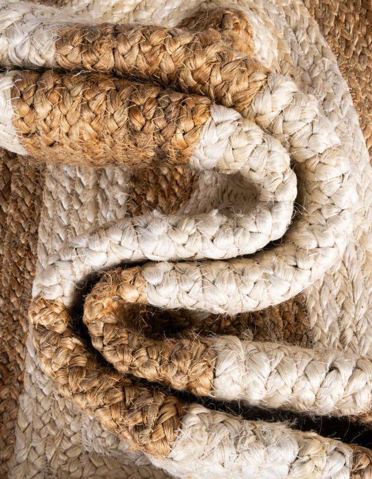 Detail image of  10' x 10'  Hand Braided Jute Square Rug