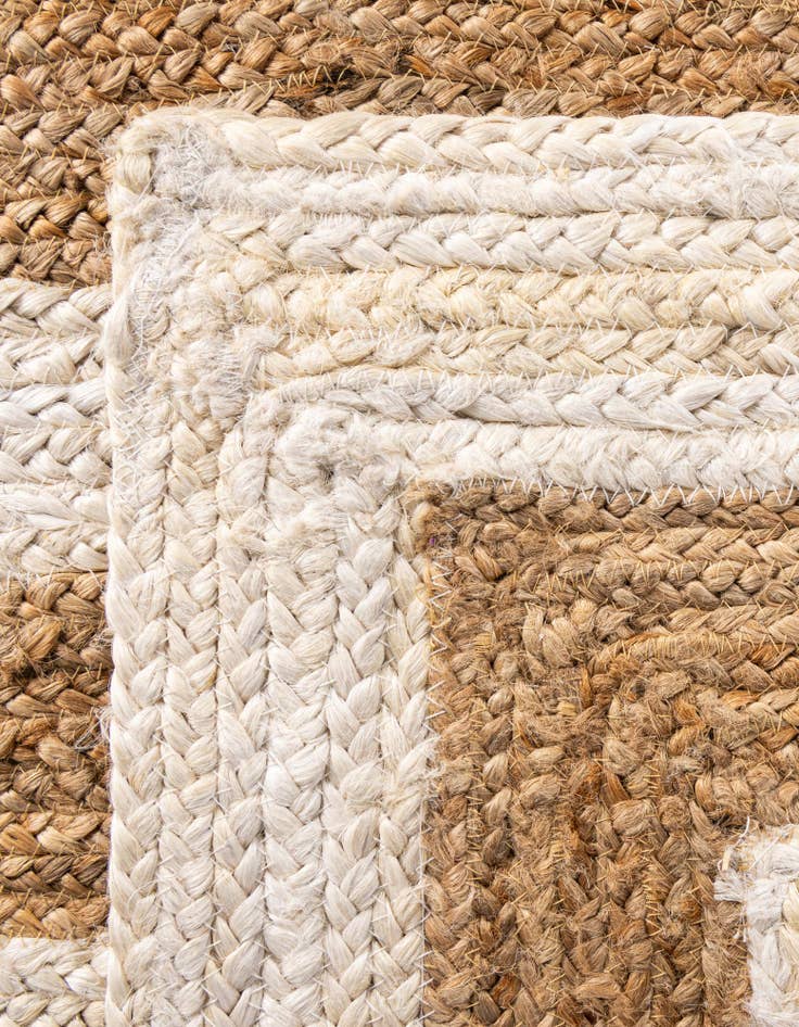 Detail image of  10' x 10'  Hand Braided Jute Square Rug