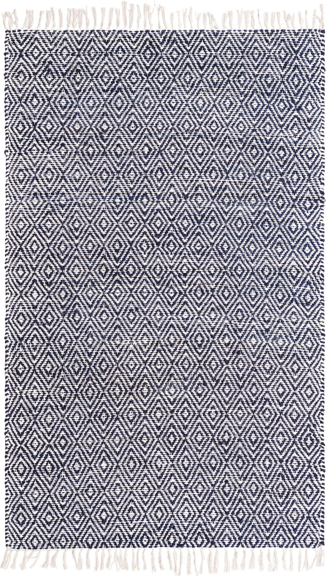 Rug White Navy Swatch link