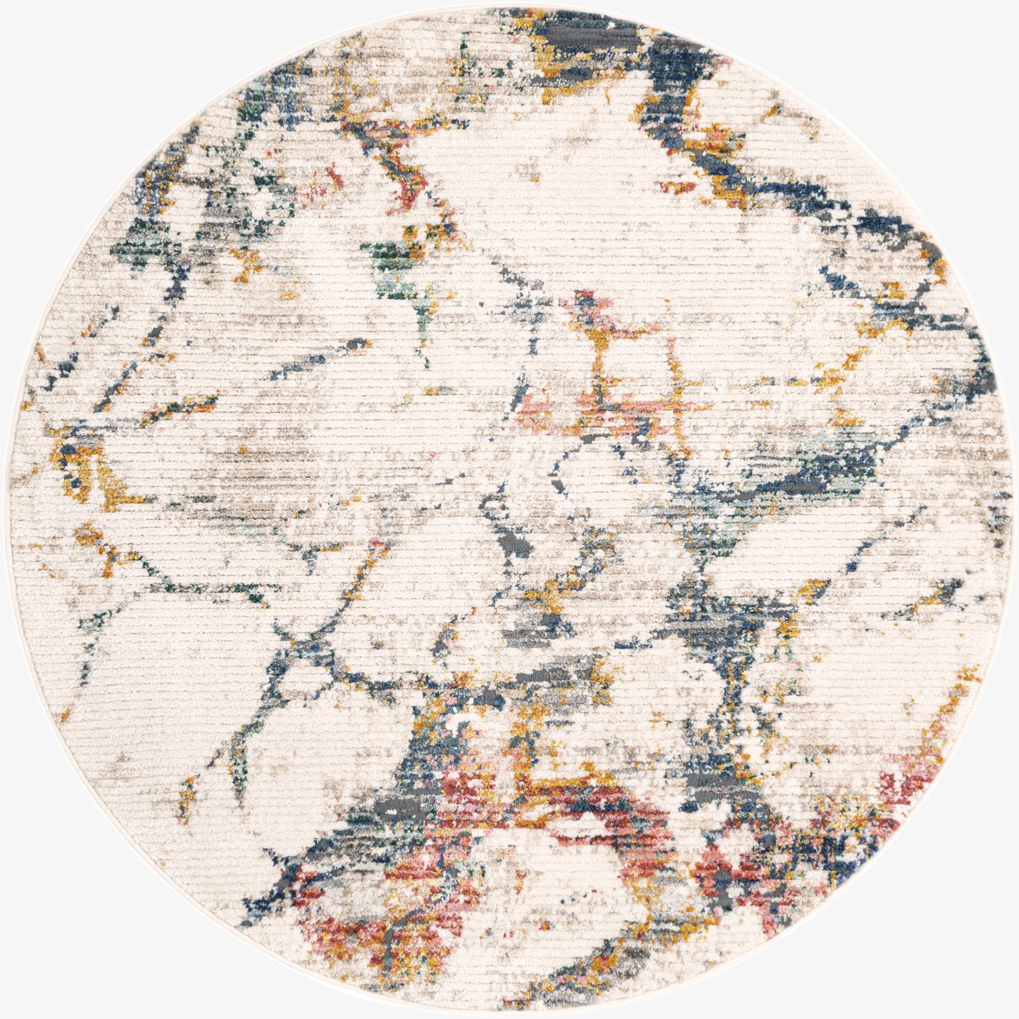  5' 3 x 5' 3 Gemstone Round Rug