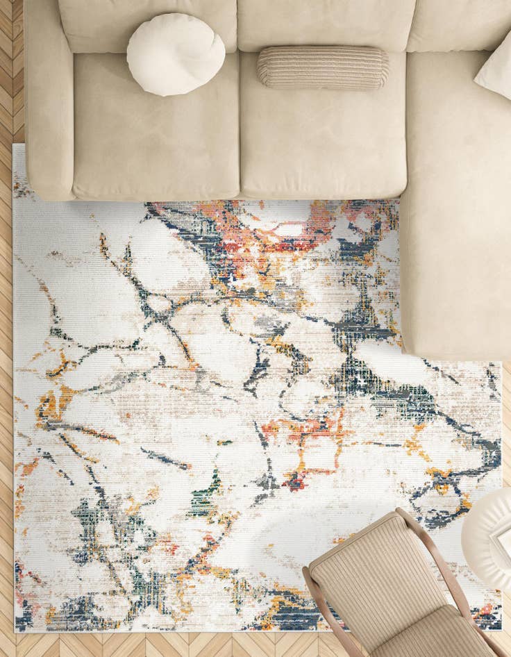 Detail image of  10' 2 x 10' 2 Gemstone Square Rug