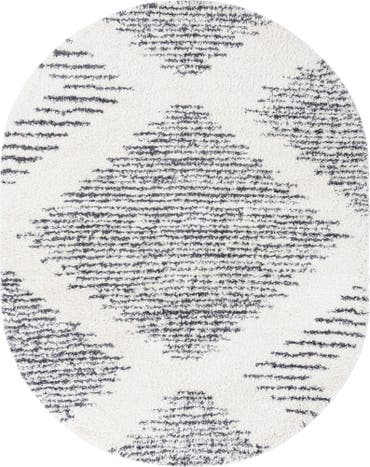  7' 10 x 10' Serenity Shag Oval Rug