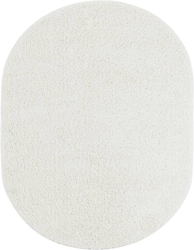 Detail image of  4' 1 x 6' 1 Soft Solid Shag Oval Rug