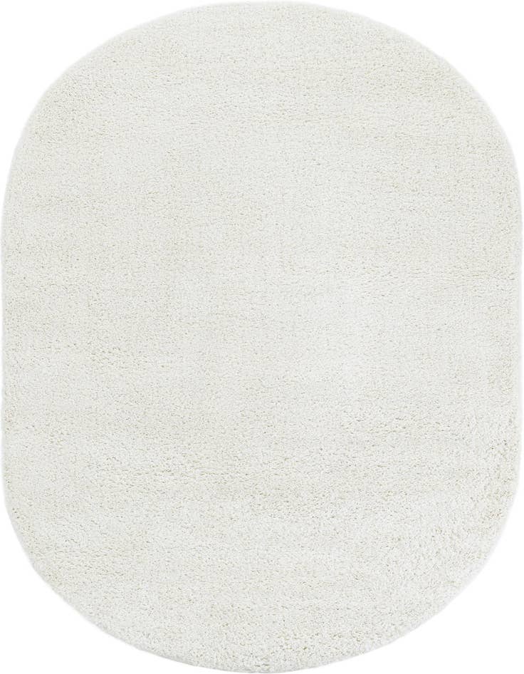 Detail image of  5' 3 x 8' Soft Solid Shag Oval Rug