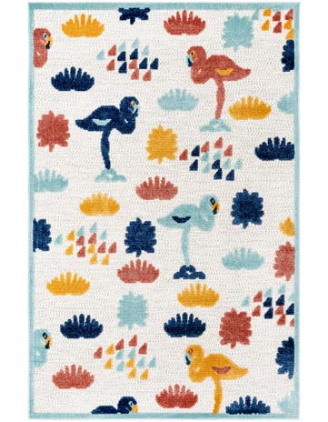 5' 3 x 8' Washable Belize Indoor / Outdoor Rug