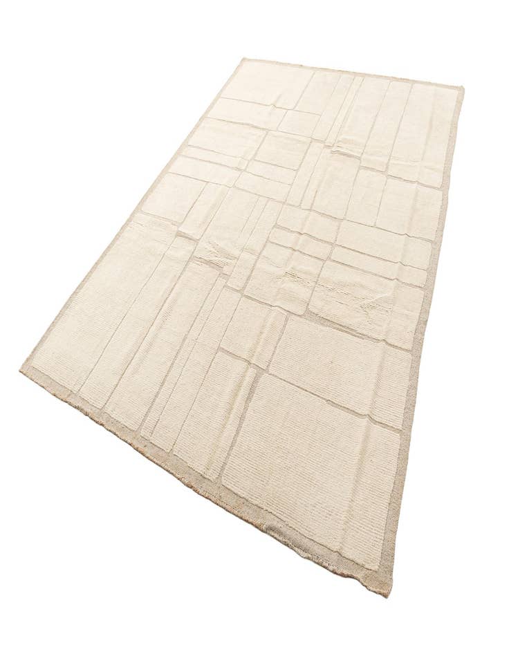 Detail image of  9' x 12' 3  Hand Knotted Beni Marok Rug