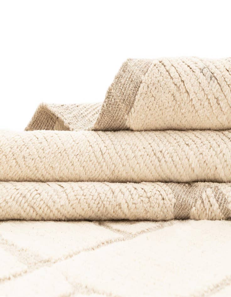 Detail image of  9' 5 x 12' 8  Hand Knotted Beni Marok Rug