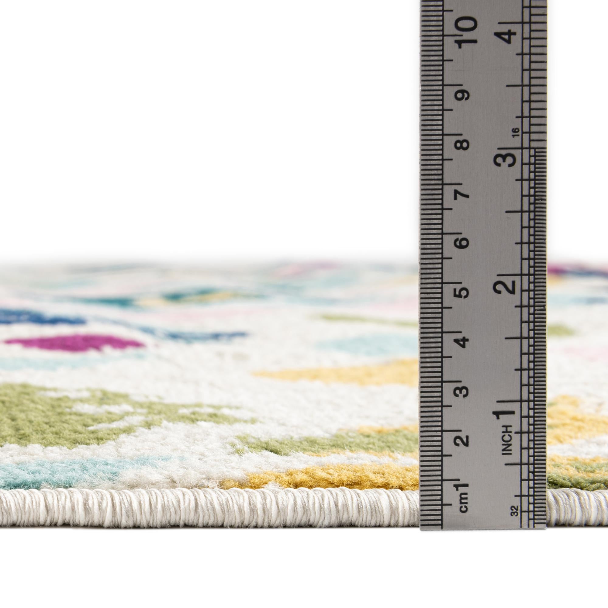  Custom White Bloom Rug