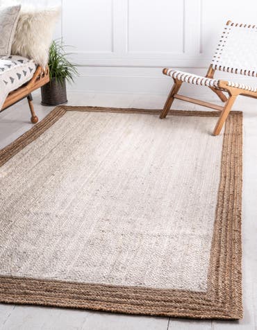  8' x 10'  Hand Braided Jute Rug