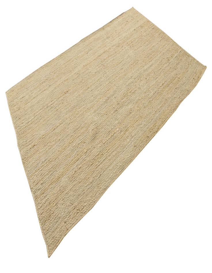 5' 1 x 8'  Hand Braided Jute Rug