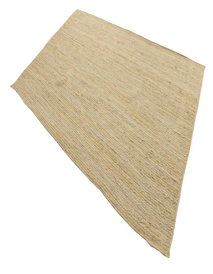 5' 1 x 8'  Hand Braided Jute Rug