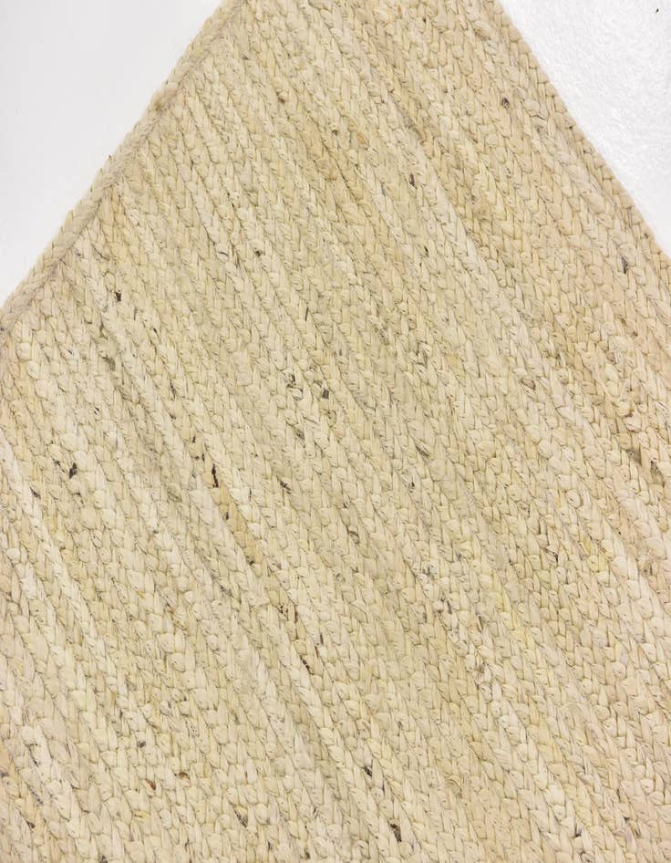 Detail image of  5' 1 x 8'  Hand Braided Jute Rug