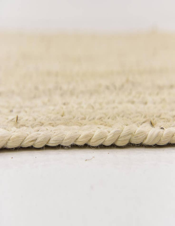 Detail image of  5' 1 x 8'  Hand Braided Jute Rug
