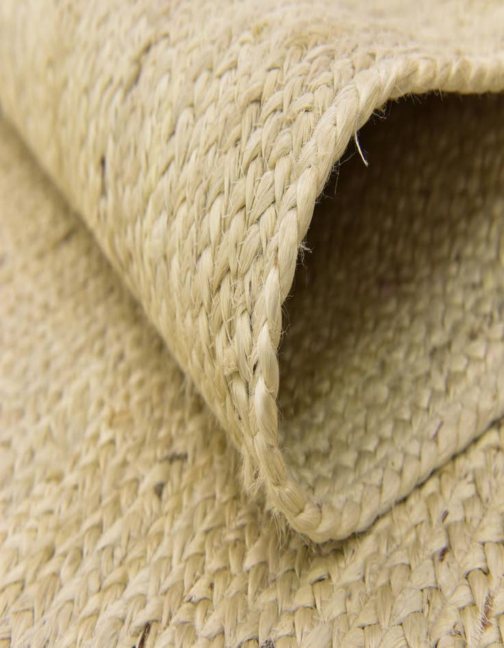 Detail image of  5' 1 x 8'  Hand Braided Jute Rug