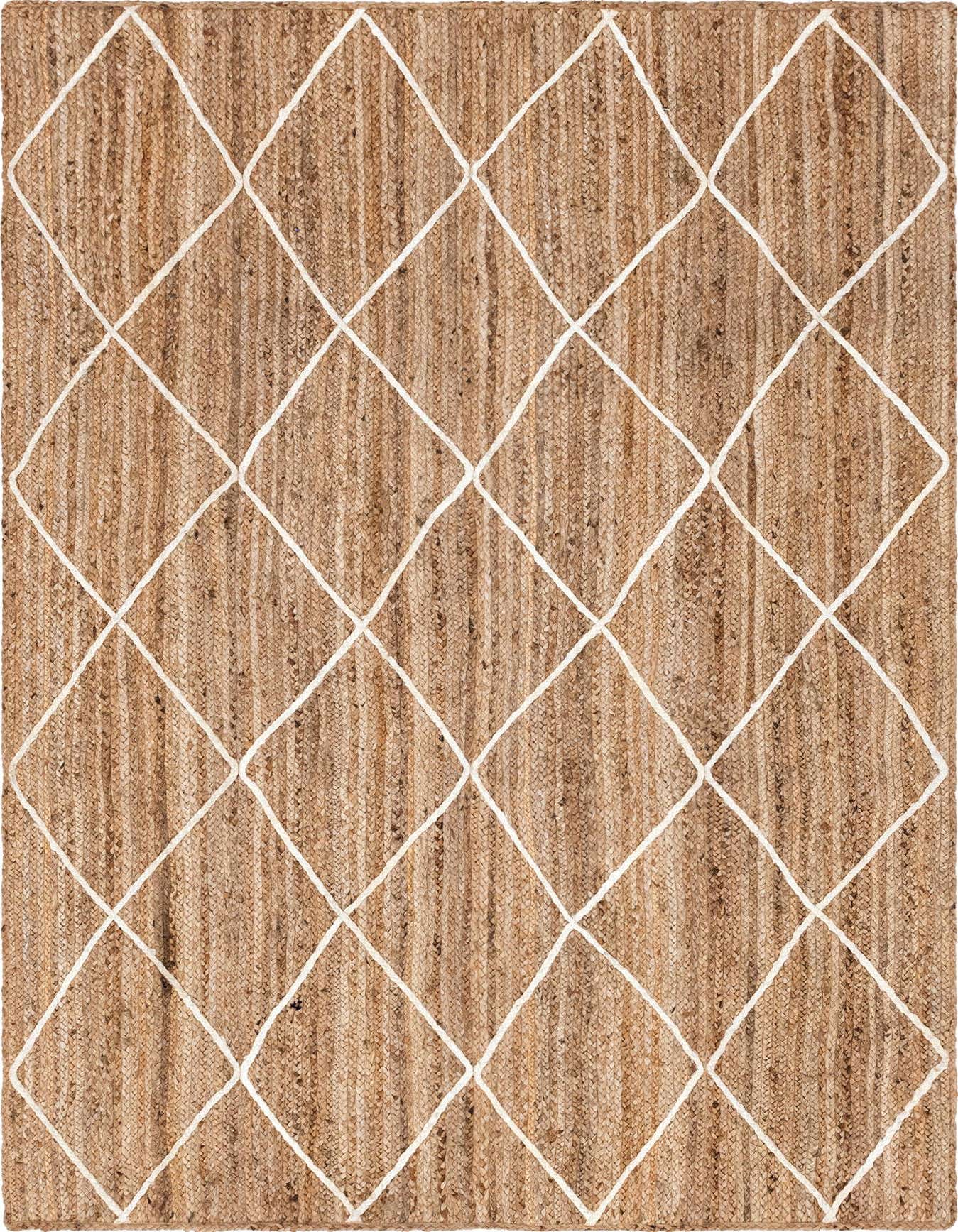 Primary image  6' 1 x 9'  Hand Braided Jute Rug