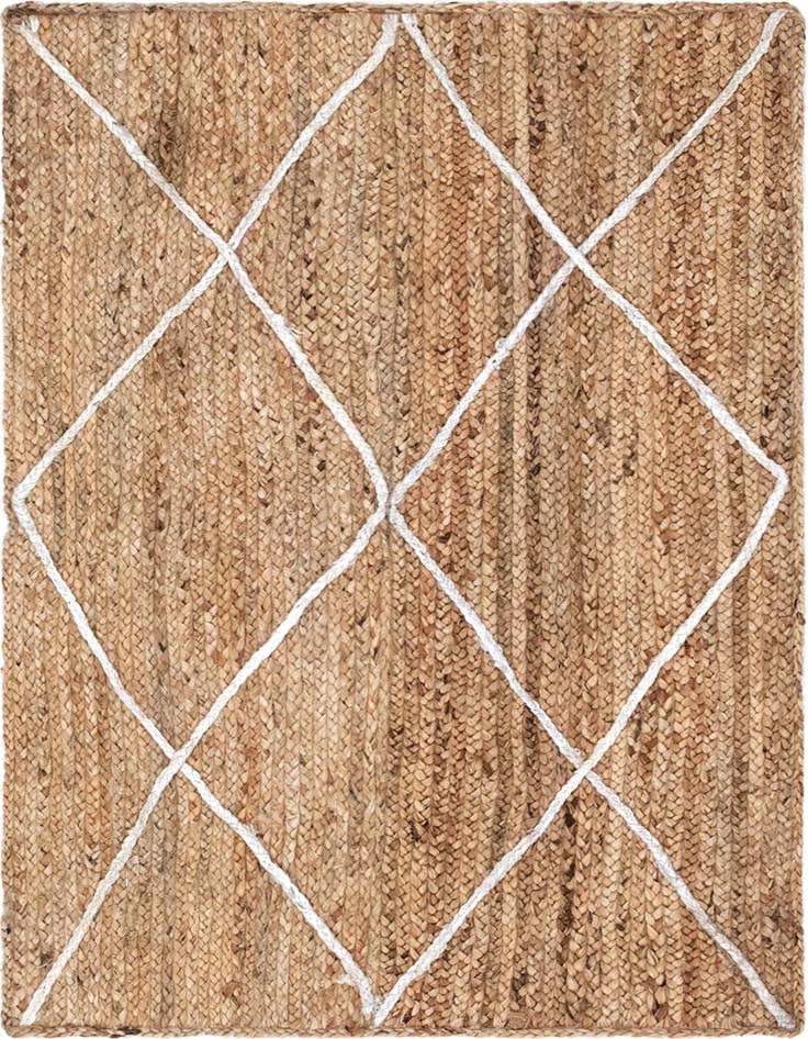 Detail image of  3' 3 x 5' 1  Hand Braided Jute Rug