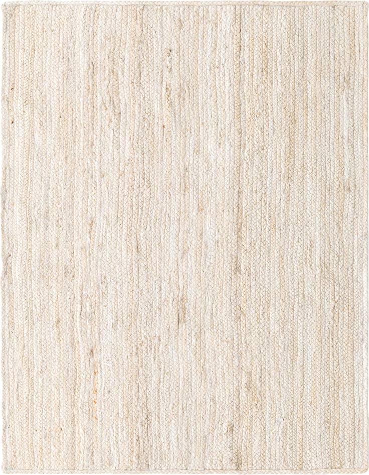 Detail image of  4' 1 x 6' 1  Hand Braided Jute Rug