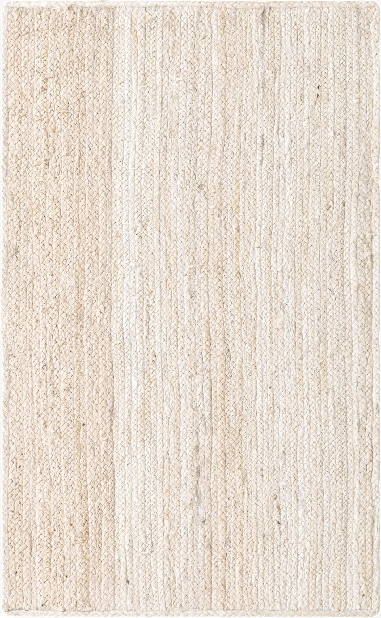  3' 3 x 5' 1  Hand Braided Jute Rug