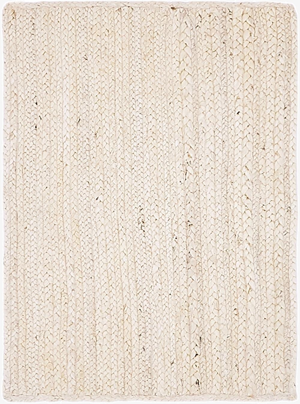  2' x 3' 1  Hand Braided Jute Rug