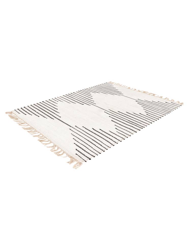 Detail image of  3' 3 x 5' 1  Hand Woven Chindi Cotton Rug