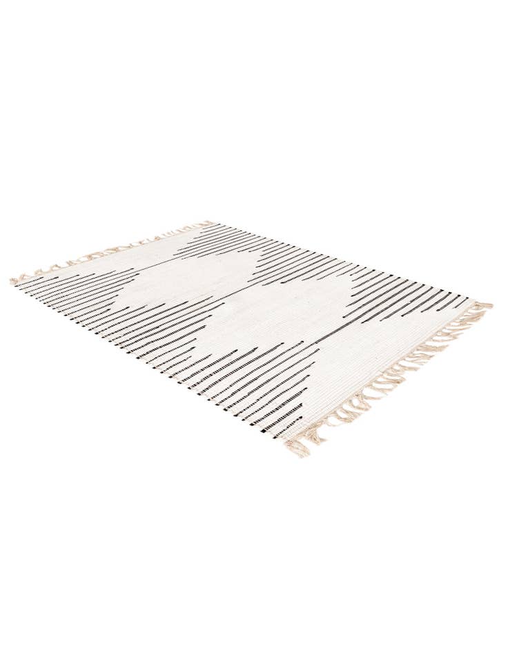 Detail image of  3' 3 x 5' 1  Hand Woven Chindi Cotton Rug