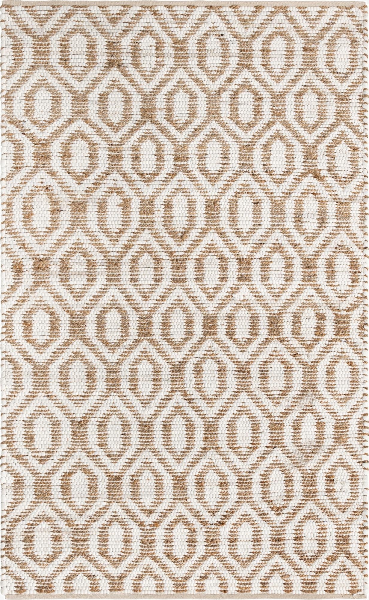  5' 1 x 8'  Hand Woven Chindi Jute Rug