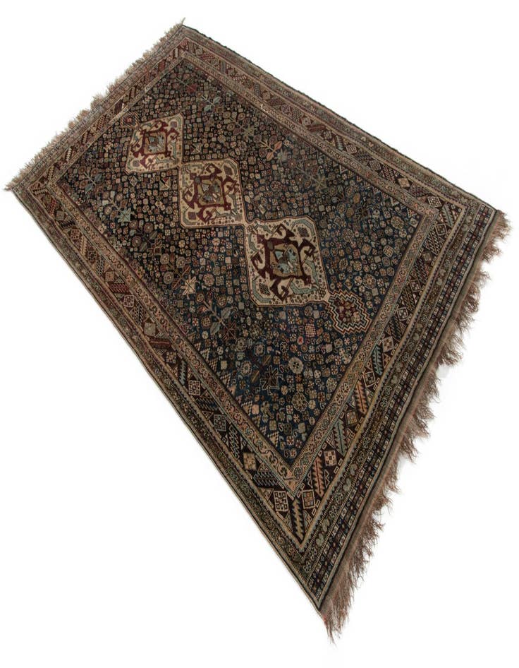 Detail image of  4' 11 x 8' 4 Ghashghai Wool Rug