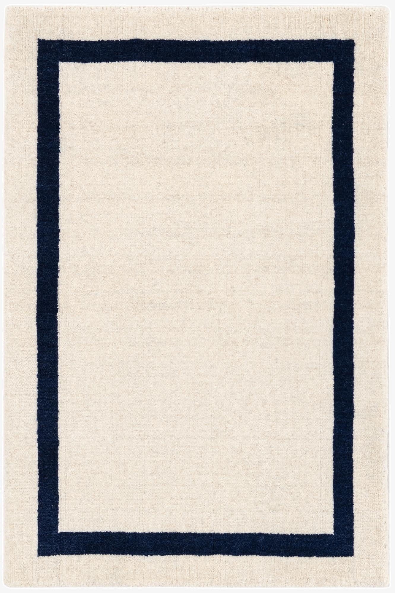  2' 1 x 3' 1  Hand Woven Jill Zarin English Manor Wool Rug