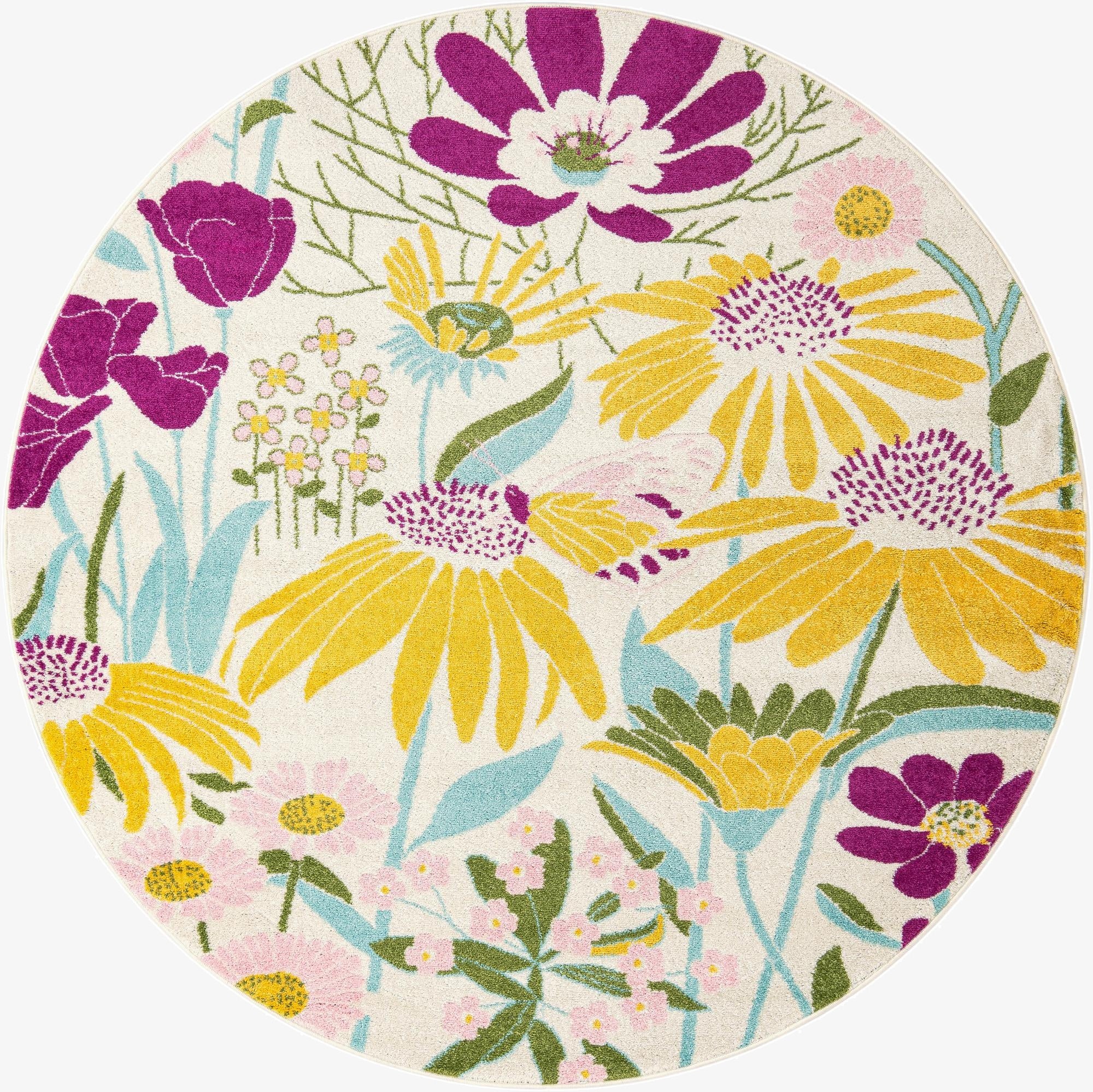  7' 10 x 7' 10 Bloom Round Rug