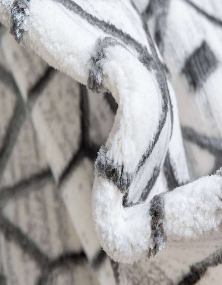 Detail image of  8' x 8' Lattice Trellis Round Rug