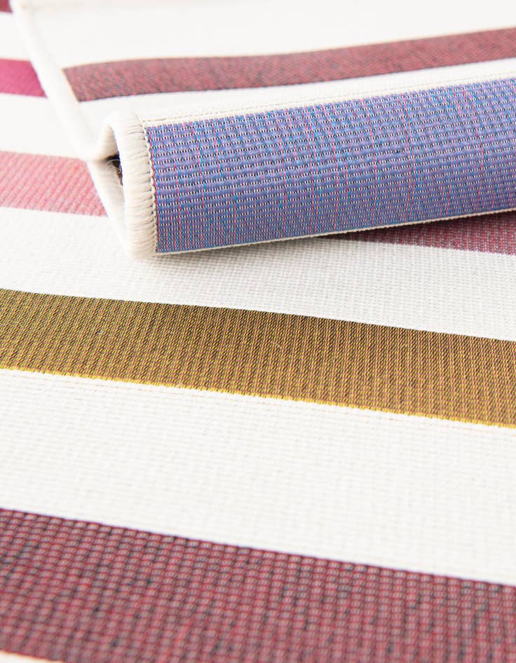 Detail image of  7' 10 x 7' 10  Washable Ribbon Indoor / Outdoor Round Rug