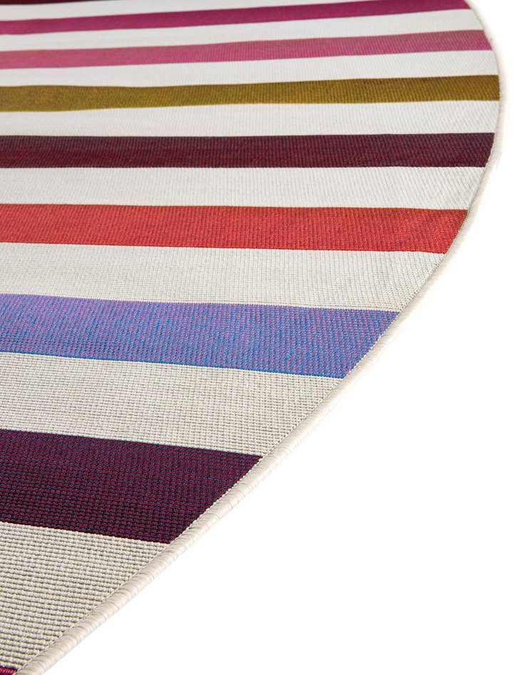 Detail image of  7' 10 x 7' 10  Washable Ribbon Indoor / Outdoor Round Rug