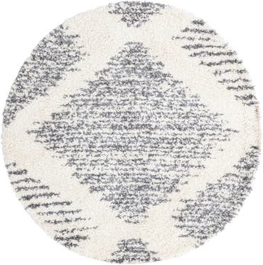  5' 3 x 5' 3 Serenity Shag Round Rug