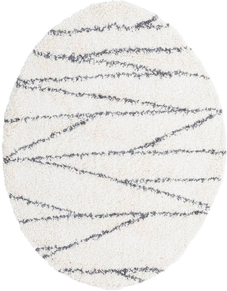 Detail image of  5' 3 x 5' 3 Serenity Shag Round Rug