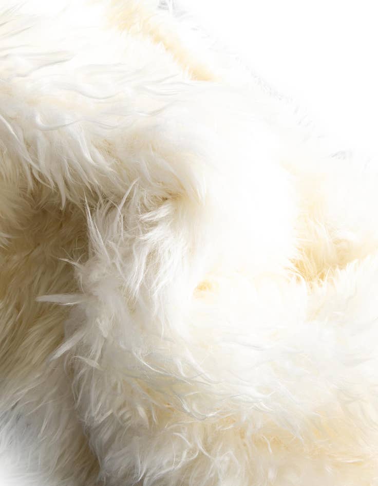 Detail image of  3' x 3' Sheepskin Round Rug