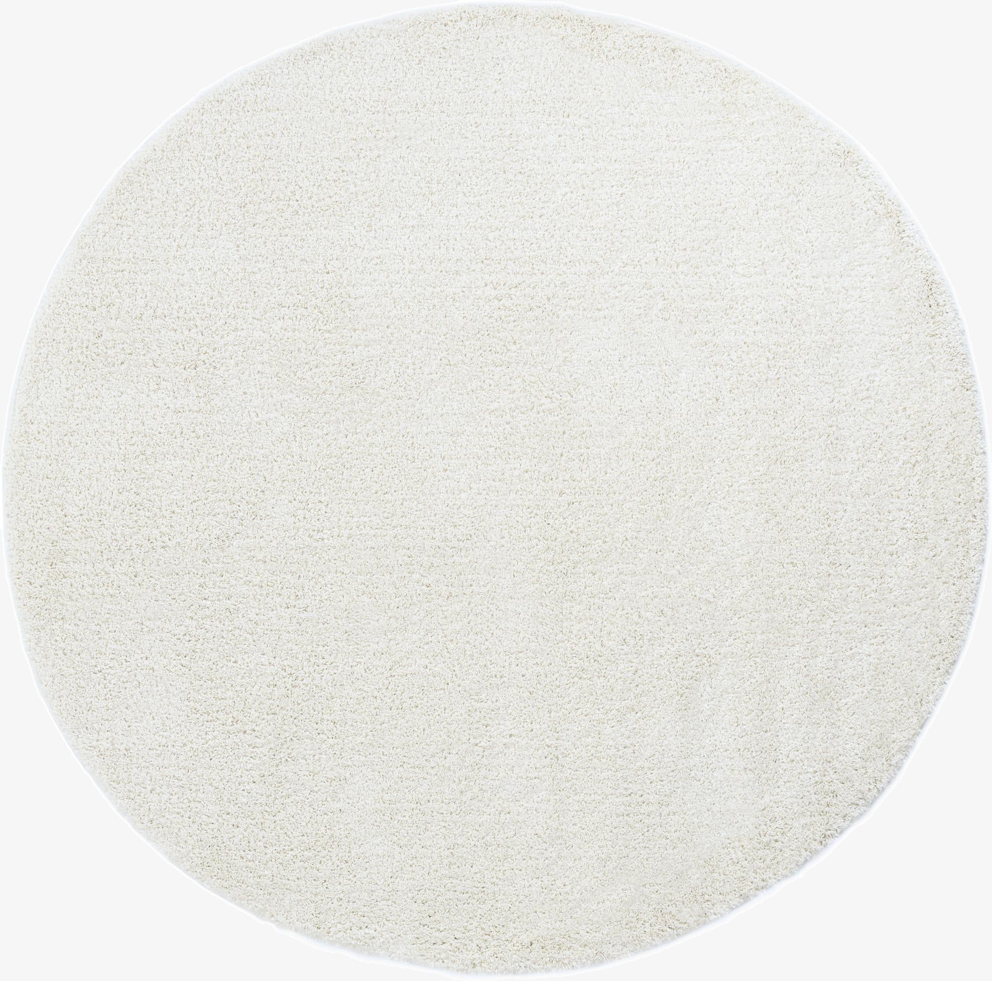 Primary image  7' x 7' Soft Solid Shag Round Rug