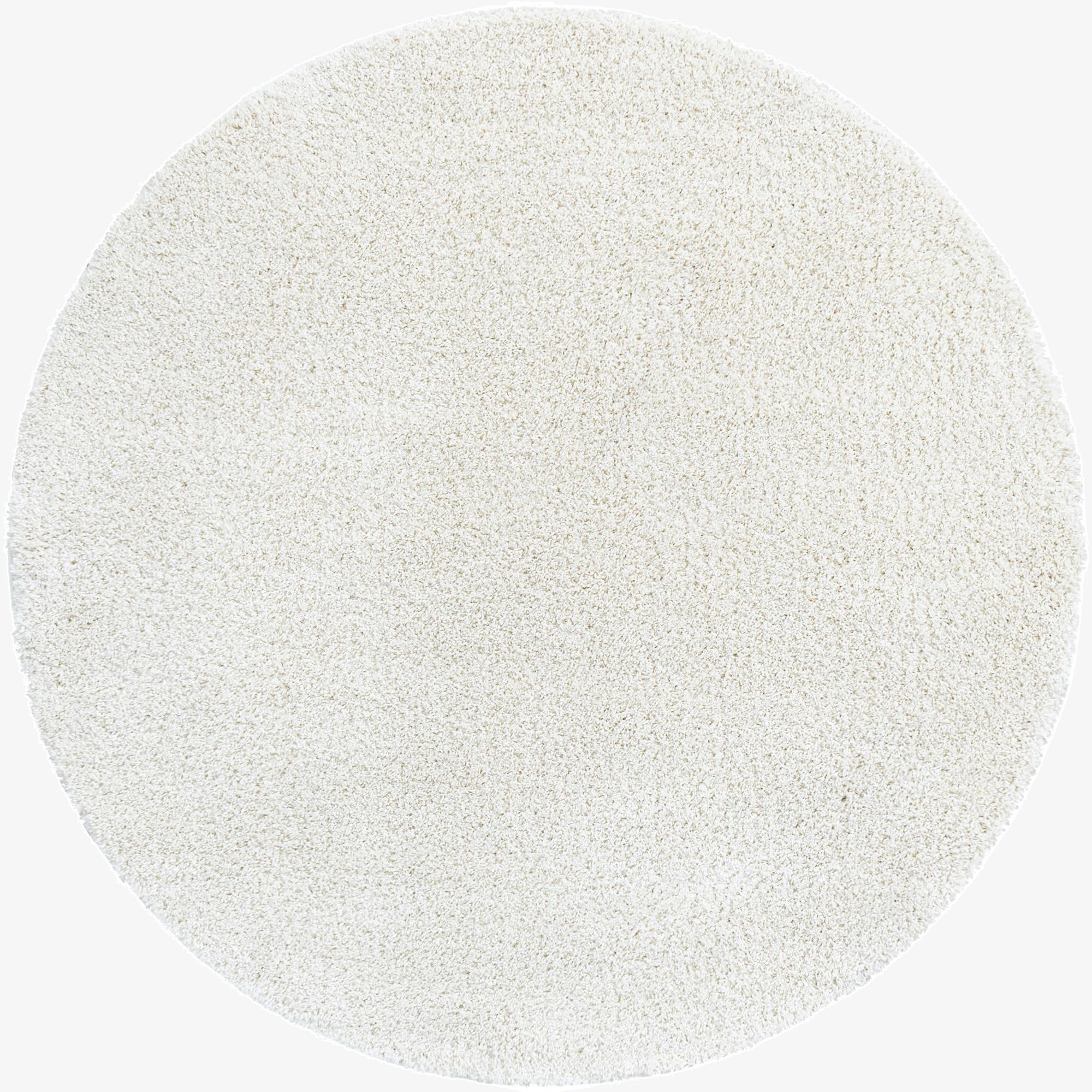  8' x 8' Soft Solid Shag Round Rug