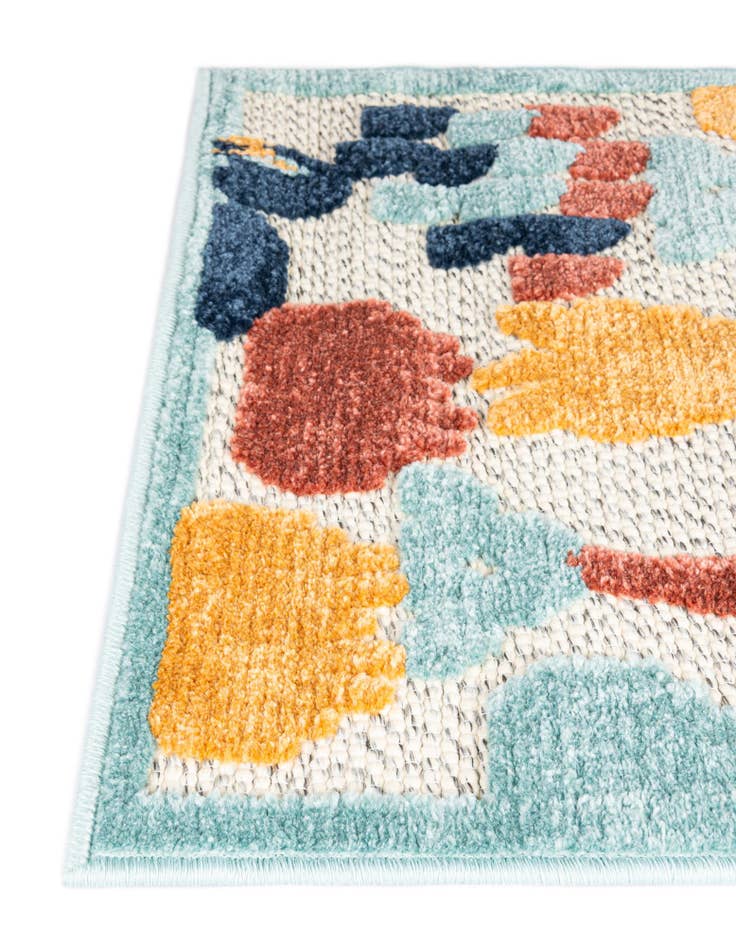 Detail image of  2' x 10'  Washable Belize Indoor / Outdoor Runner Rug